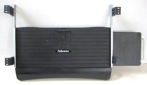 Fellowes Under Desk Sliding Adjustable Keyboard Drawer with Mouse Pad Tray