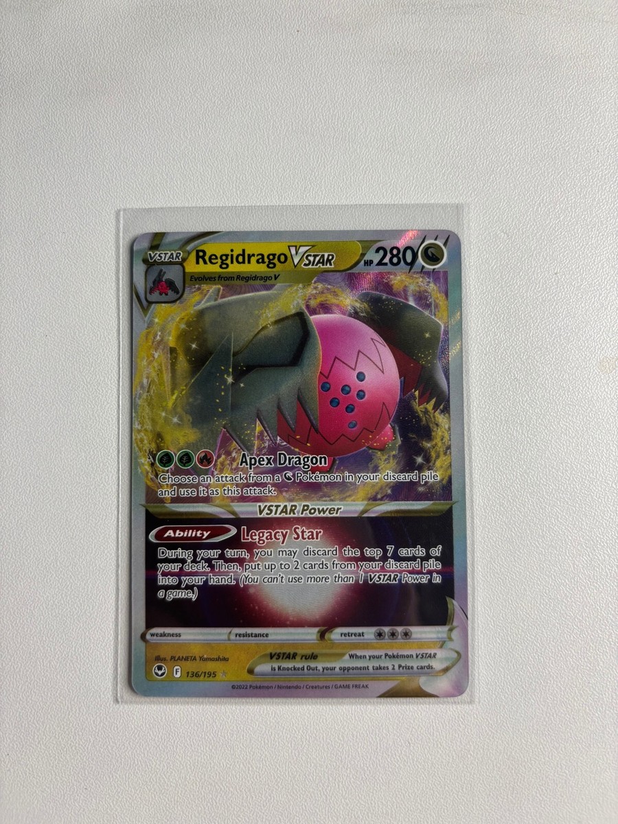 regidrago vstar pokemon card TCG 136/195, Ultra Photos are ours of our stock. Regidrago V & Vstar 136/195-