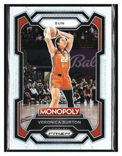 2024 Panini WNBA Prizm Monopoly Veronica Burton Silver Prizm SP Connecticut Sun