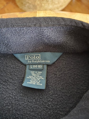 Polo Ralph Lauren Youth Fleece Vest Size Large (14-16) Blue Pony Classic - Picture 4 of 6
