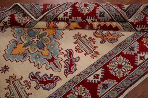 South-western Kazak Wool Rug: Handmade Traditional Patterns 4x7 ft - Picture 16 of 20