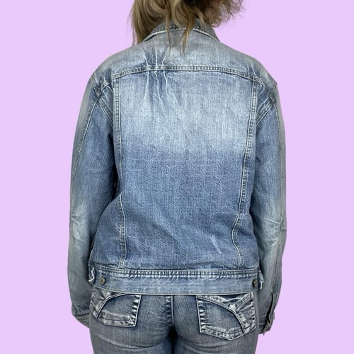 90s vintage light blue oversized denim jacket. Lee Cooper. Size M.   - Picture 3 of 3