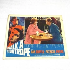 Walk A Tightrope 1964 Lobby Card Movie Poster Dan Duryea Patricia Owens Crime