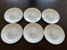  Corelle FLORAL SPRAY 6 3/4" DESSERT/BREAD PLATE  Green Flower Corning  USA
