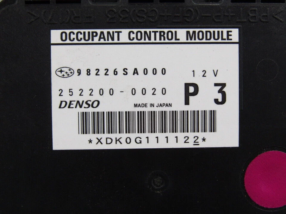Sensor de ocupante asiento delantero pasajeros Subaru Forester 2006-2008 98226SA000 OEM Foto 2 de 4