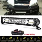 14Inch Led Light Bar+Wiring Combo Kit For Polaris Ranger Rzr 570 800 900 1000 Xp