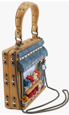 美品【希少】Mary Frances（メリー フランシス） フラワー バッグ MARY FRANCES La Petite Fleur Embellished Flower Shop Top Handle