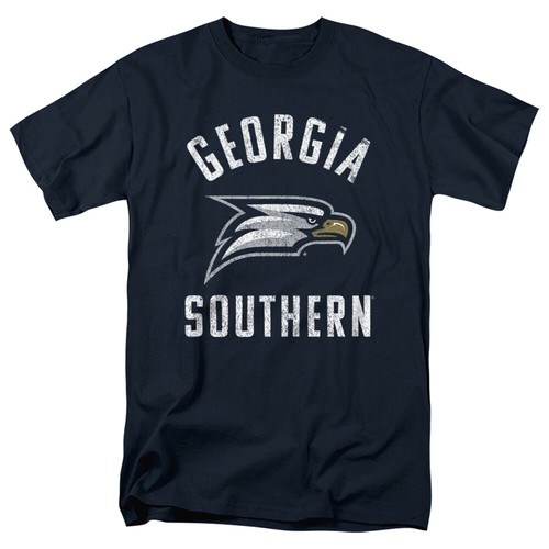 Georgia Southern University Adult T-Shirt Eagles Logo, Navy, S-5XL