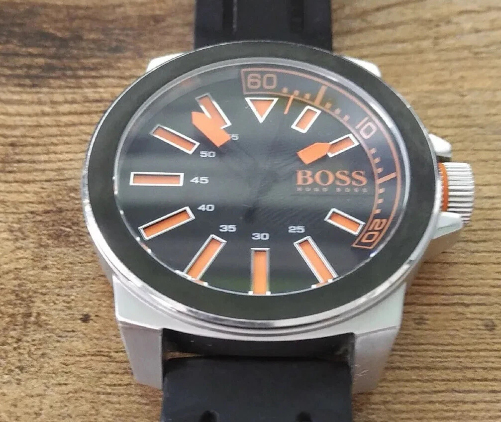 Hugo boss black and orange watch outlet