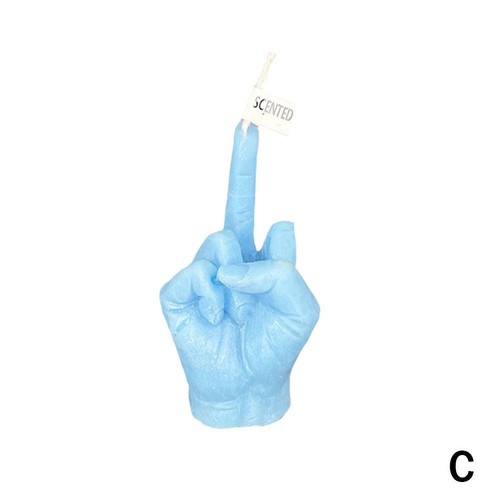 1X Creative Middle Finger Shaped Gesture Scented Candles Niche Quirky Gift BEST - Picture 13 of 14