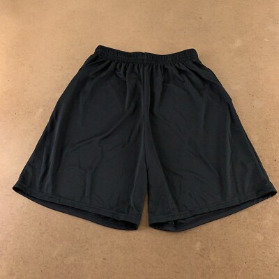 Augusta Sportswear Adult Size Large Black Elastic Drawstring Athletic Shorts New
