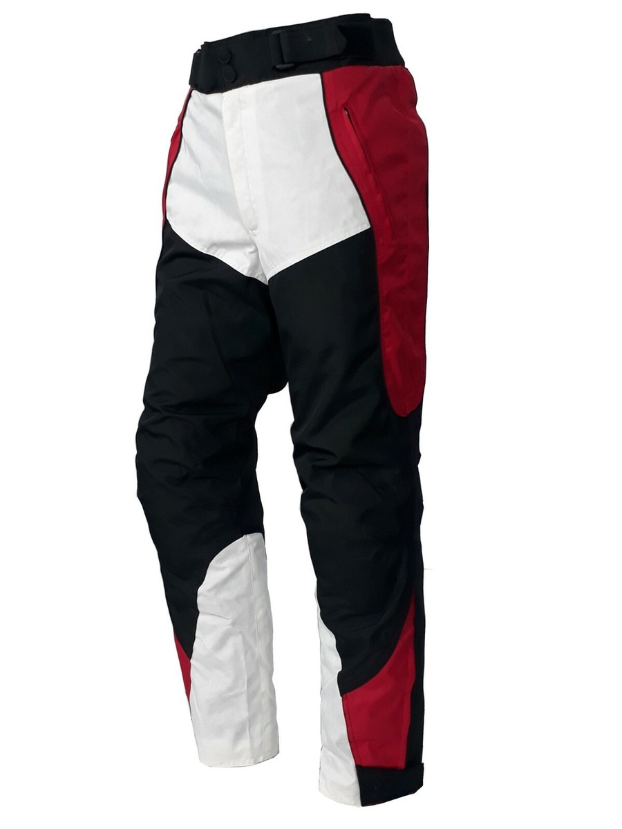Pantaloni calzoni da per moto impermeabili con protezioni omolog