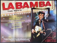 La Bamba Original Quad Movie Poster Lou Diamond Phillips Luis Valdez 1987