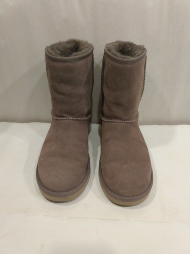 Koolaburra by UGG Womens Short Chestnut Suede Sheepskin Size 8 Fur Boots 1017090 - Picture 3 of 10