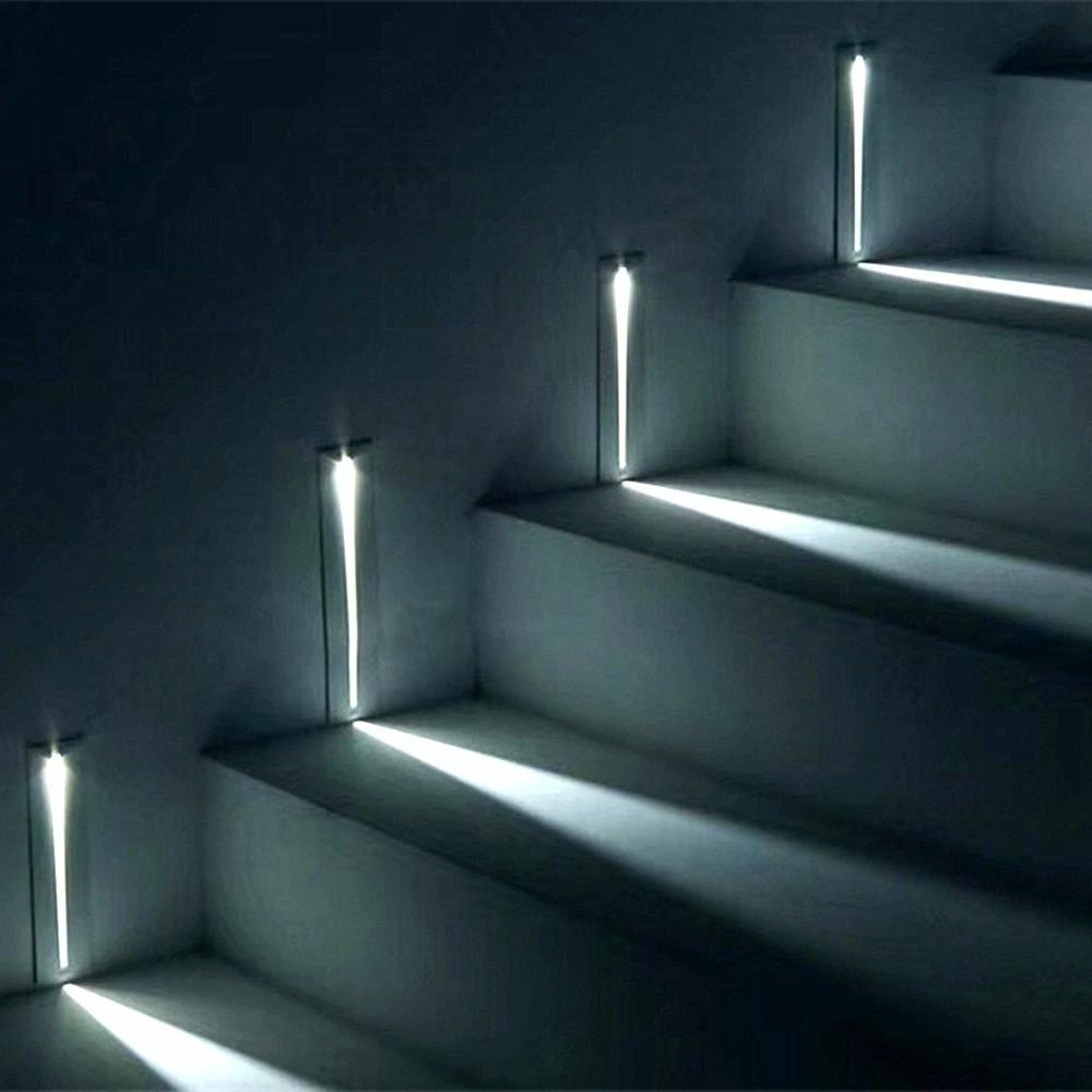Recessed led wall lights for stairs deals