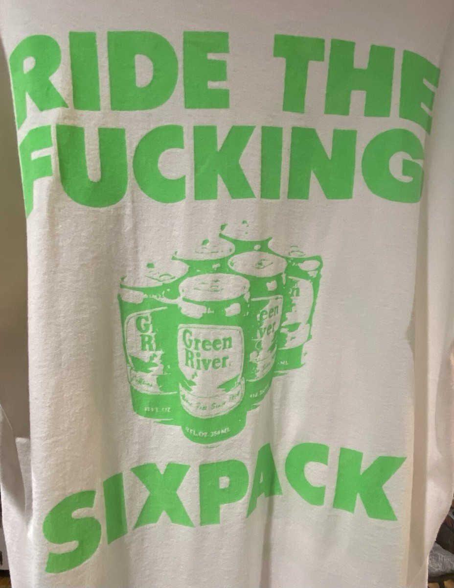 VTG Green River Ride The F**king Six Pack Shirt XL Pearl Jam