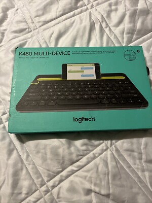Logitech K480 Bluetooth Multi-Device Keyboard - Black Very Good Condition