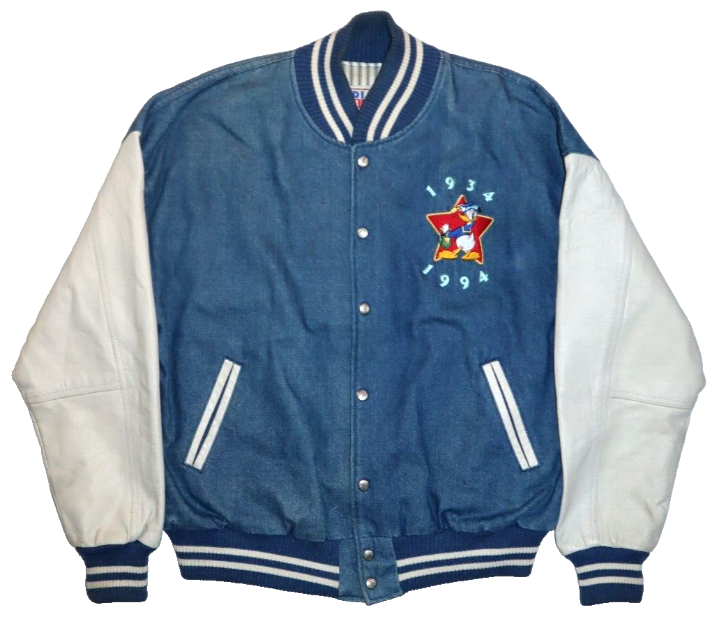 DONALD DUCK 60th ANNIVERSARY DISNEY STUDIOS Size L Denim DONALD DUCK 60th ANNIVERSARY DISNEY STUDIOS Size L Denim
