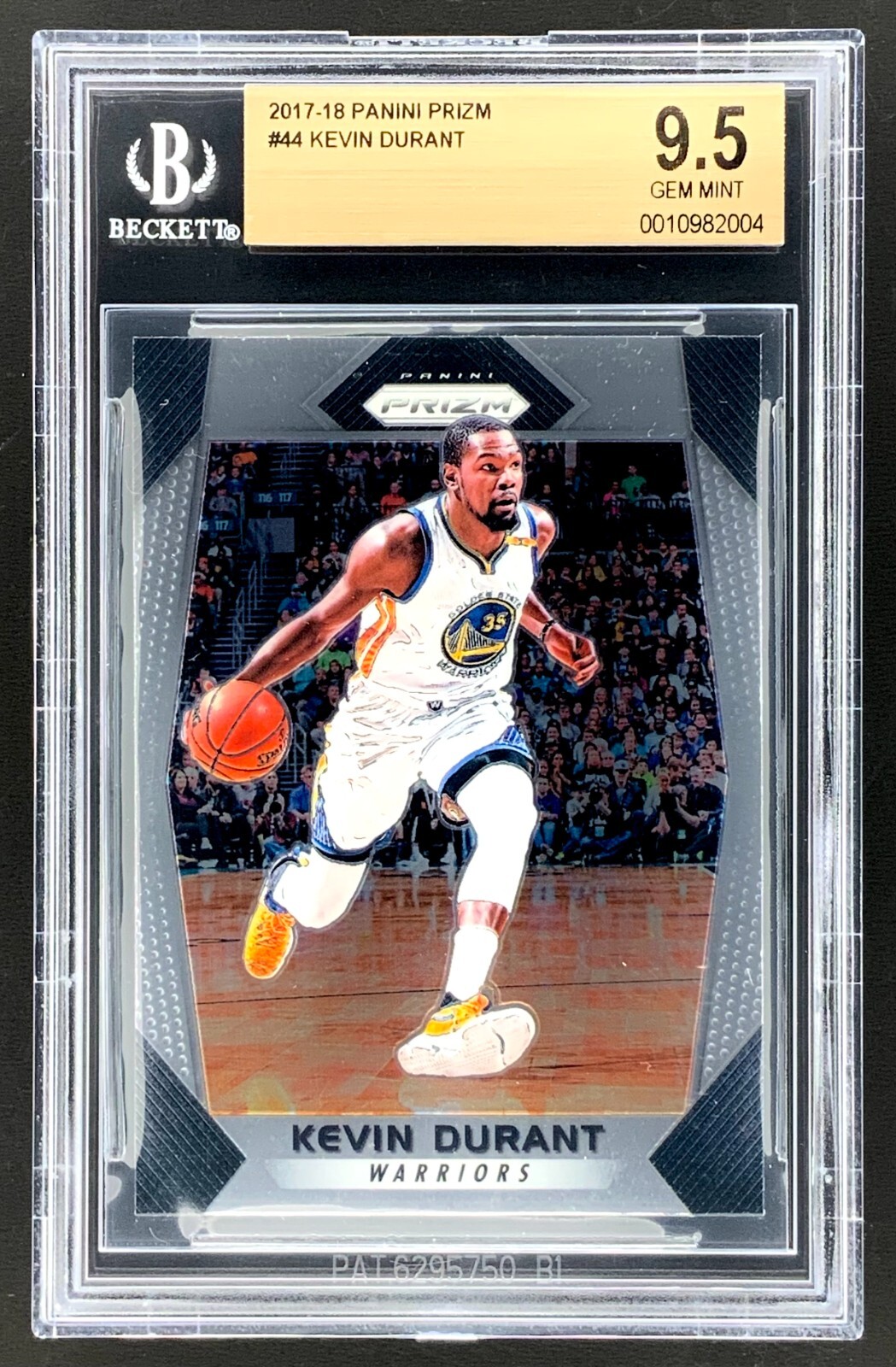 2017-18 Panini Prizm #44 Kevin Durant BGS 9.5 Golden State Warriors