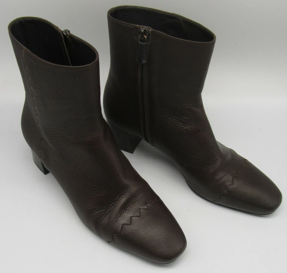 BOTTEGA VENETA Botines Cuero Marrón Talla 38 Foto 4 de 4