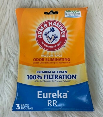 Arm Hammer Vacuum Bags Eureka RR Allergen Odor Eliminating Open Box 2 Bags NEW