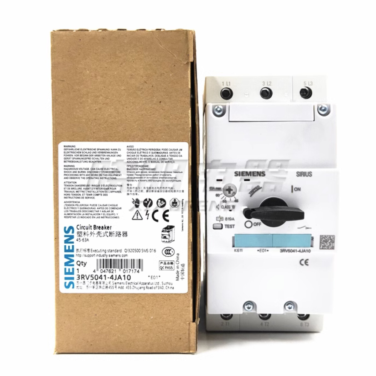 SIEMENS Motor Protection Circuit Breaker 3RV5041-4JA10 45-63A | eBay