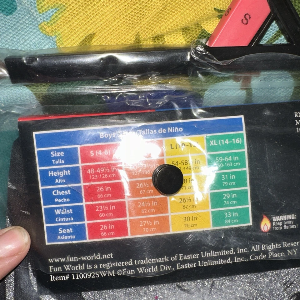 Skull Ninja Costume Silver Boys Youth Kids Small 4-6 Halloween Fun World - Image 3 of 3