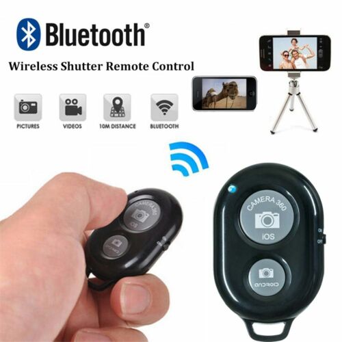 Bluetooth Wireless Shutter Remote Control Smart Phone Selfie Stick MonopodCamera - Photo 1/19