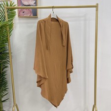Ramadan Prayer Khimar Muslim Women Large Hijab Overhead Headscarf Burka Islamic