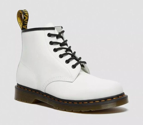 Dr Martens 6 Buchi 101 Ys Bianco Morbidi 26366100 Doc - Foto 1 di 8