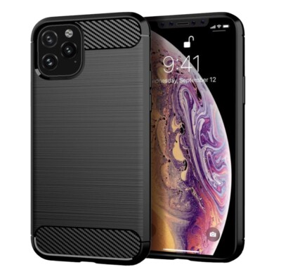 Premium Wire Drawing Carbon Fiber Brushed Diamond Case for iPhone11 Pro Max