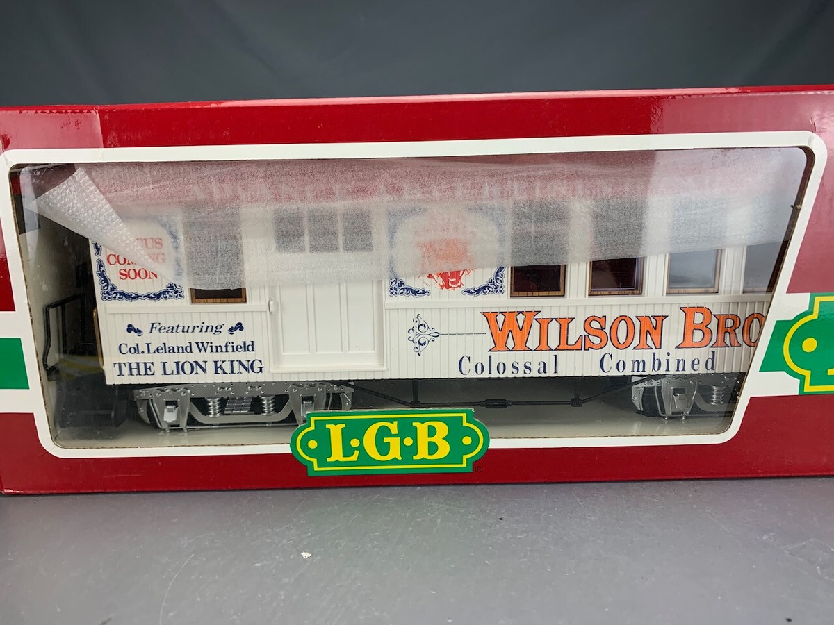 G Scale LGB 3181-Dg Wilson Brothers Circus Combine Passenger Coach