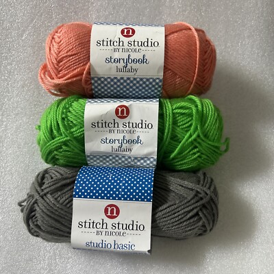 Stitch Studio by Nicole Yarn Lot OF Skein Stitch Studio by Nicole-Storybook Lullaby New Total Weight  220g