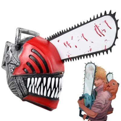 Chainsaw Herren Maske Cosplay Denji Adult Halloween Karneval Kostüm Latex