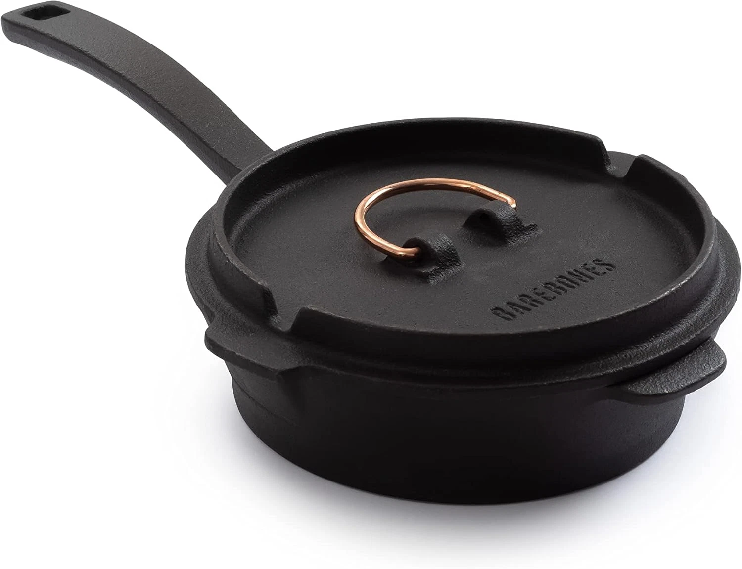 6-Inch Cast Iron Skillet Set with Dutch Oven Lid - Perfect for Camping