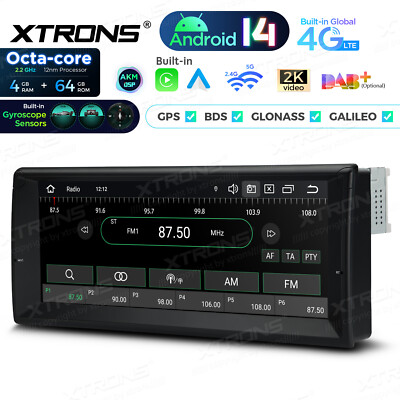 10.25'' Android 14 CarPlay Display For BMW E39 E38 5 7 Series GPS Radio Head Unit