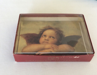 Angel Sistine Madonna Graphique France 1 Card 2 Envelopes Original Box 1992  USA