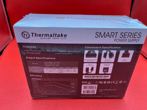 SMART 600W ATX 12V V2.3/EPS 12V 80 Plus Certified Active PFC Power Supply PS-... - Bild 10 von 10