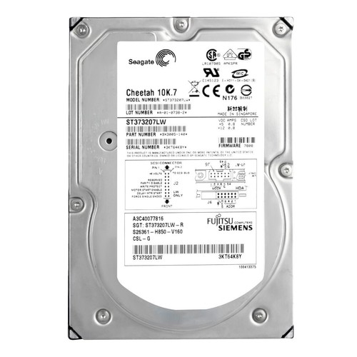 Fujitsu A3C40077816 S26361-H850-V160 ST373207LW 73GB 10K 8MB SCSI U320 3.5" - Picture 3 of 3