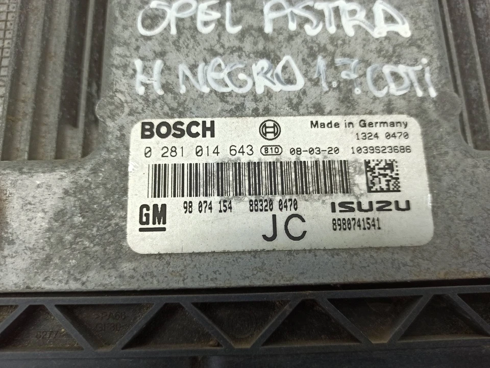 0281014643 CENTRALITA MOTOR UCE / 113194 PARA OPEL ASTRA H STATION WAGON A04 1 - Immagine 3 di 4