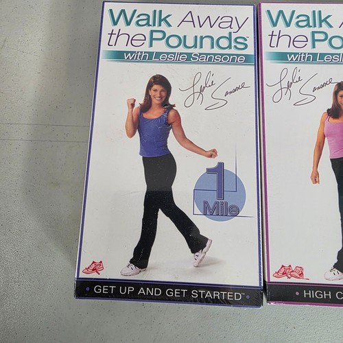 Walk Away the Pounds Leslie Sansone VHS Set of 3 NEW Sealed 1 Mile 2 Mile 3 Mile - Picture 2 of 9
