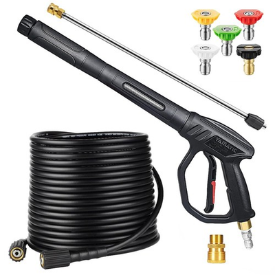 #ad Pressure Washer Gun and Hose 50FT with Easy Pull Trigger Ergonomics Handle ... $131.34