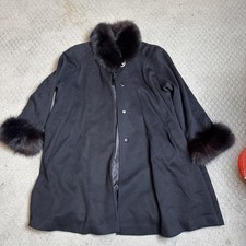 Vintage Coat By Cattiva Made In USA 100% Pure Wool Size 10