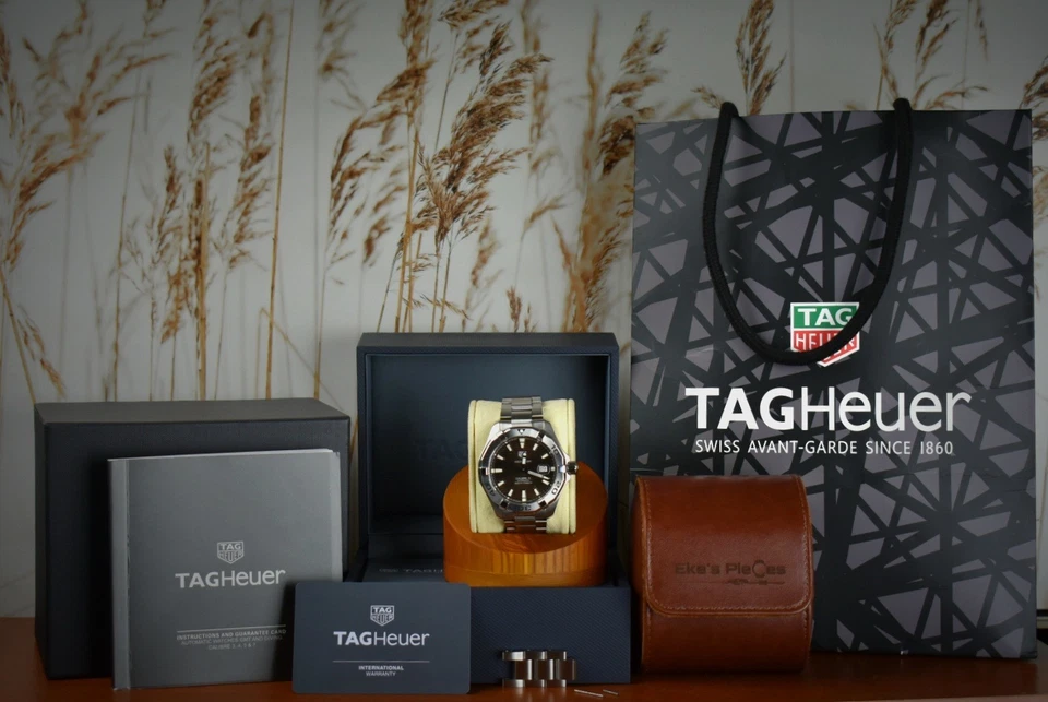 2022 TAG Heuer Aquaracer WAY2018.BA0927 43MM BROWN DIAL BOX & PAPERS - Image 3 of 4