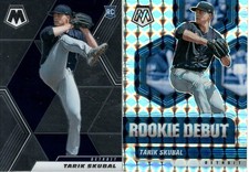 (2) 2021 PANINI MOSAIC BASEBALL TARIK SKUBAL ROOKIE CARDS MOSAIC PRIZM TIGERS