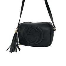 Gucci Soho Leather Shoulder Bag Black