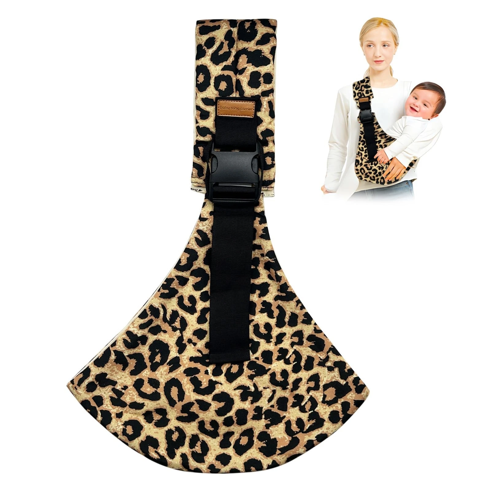 Baby Sling Carrier,Toddler Carrier,2026 New Sling,Portable Leopard Print