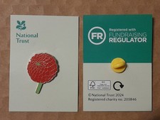 National Trust ANGLESEY ABBEY Dahlia Charity Pin Badge 