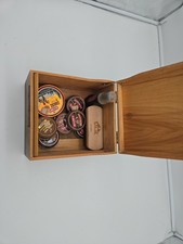 Kiwi Shoe Polish Lot With Brush And Box