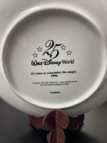 Plato decorativo Walt Disney World 25 aniversario Remember Magic 1996 vintage - Imagen 2 de 2